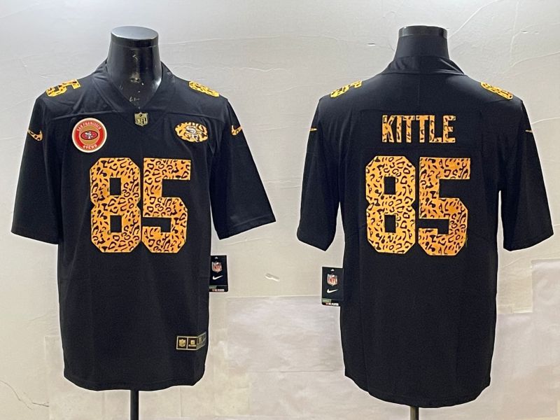 Men San Francisco 49ers #85 Kittle Black Panther pattern Nike 2025 Limited NFL Jersey style 6->san francisco 49ers->NFL Jersey
